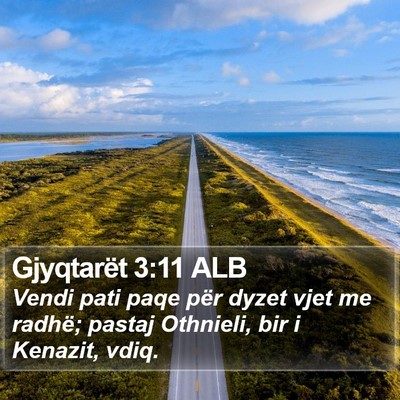 Gjyqtarët 3:11 ALB Bible Verse Image