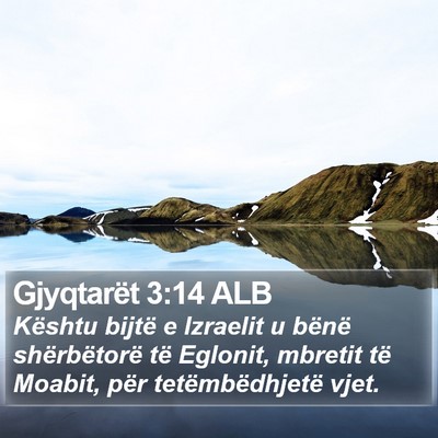Gjyqtarët 3:14 ALB Bible Verse Image