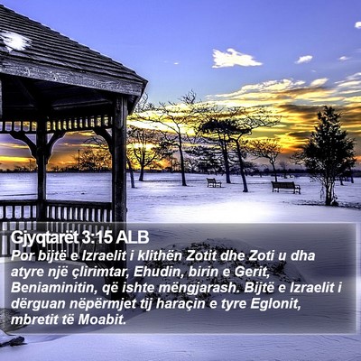 Gjyqtarët 3:15 ALB Bible Verse Image