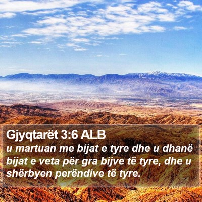 Gjyqtarët 3:6 ALB Bible Verse Image