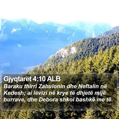 Gjyqtarët 4:10 ALB Bible Verse Image