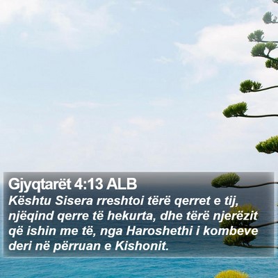Gjyqtarët 4:13 ALB Bible Verse Image