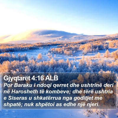 Gjyqtarët 4:16 ALB Bible Verse Image