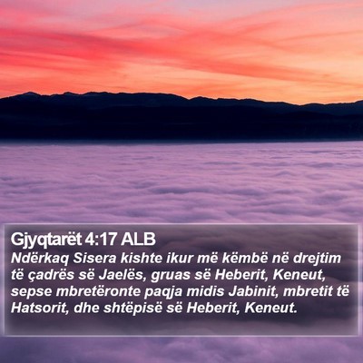 Gjyqtarët 4:17 ALB Bible Verse Image