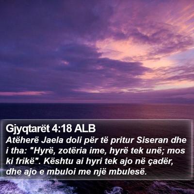 Gjyqtarët 4:18 ALB Bible Verse Image