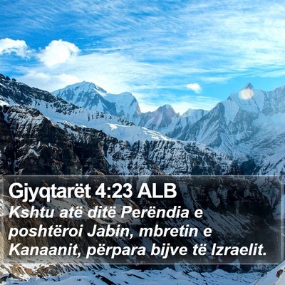Gjyqtarët 4:23 ALB Bible Verse Image