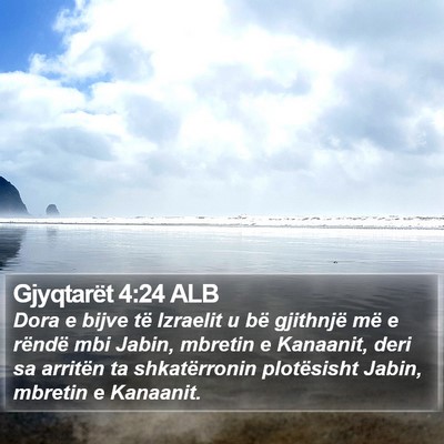Gjyqtarët 4:24 ALB Bible Verse Image