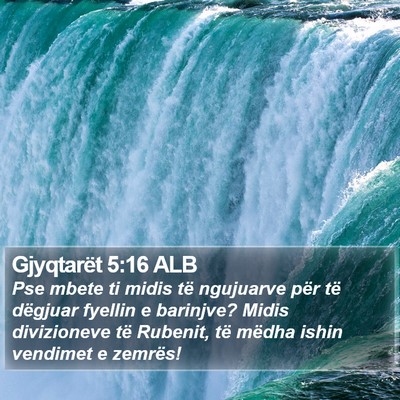 Gjyqtarët 5:16 ALB Bible Verse Image