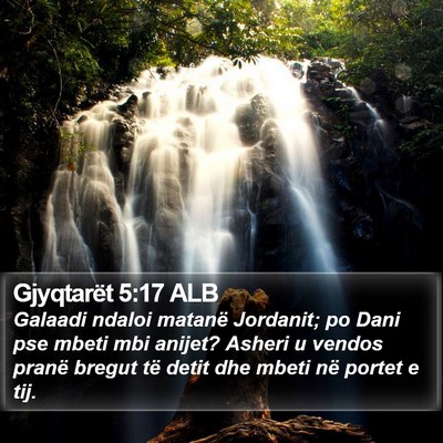 Gjyqtarët 5:17 ALB Bible Verse Image