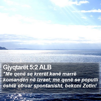 Gjyqtarët 5:2 ALB Bible Verse Image