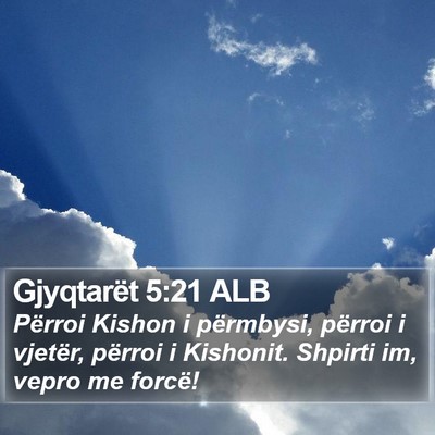 Gjyqtarët 5:21 ALB Bible Verse Image