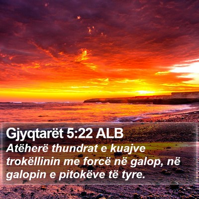 Gjyqtarët 5:22 ALB Bible Verse Image