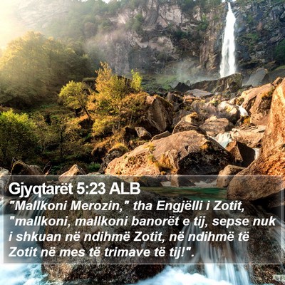 Gjyqtarët 5:23 ALB Bible Verse Image