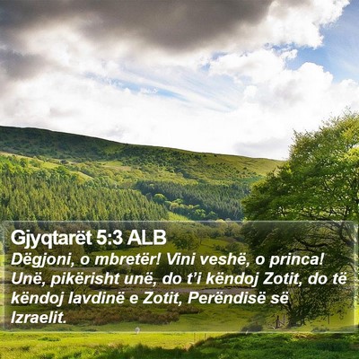 Gjyqtarët 5:3 ALB Bible Verse Image