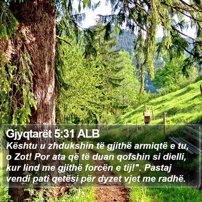 Gjyqtarët 5:31 ALB Bible Verse Image