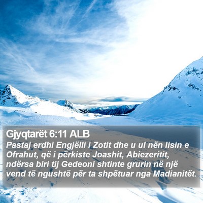 Gjyqtarët 6:11 ALB Bible Verse Image
