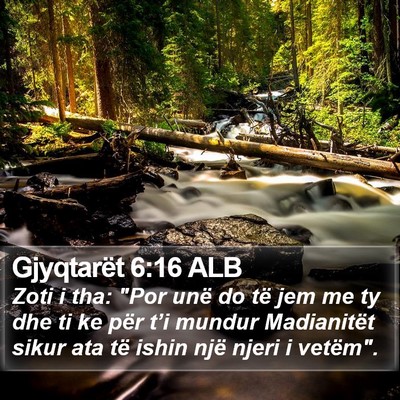 Gjyqtarët 6:16 ALB Bible Verse Image
