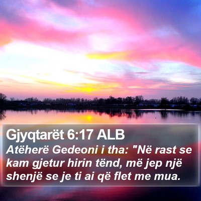 Gjyqtarët 6:17 ALB Bible Verse Image