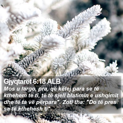 Gjyqtarët 6:18 ALB Bible Verse Image