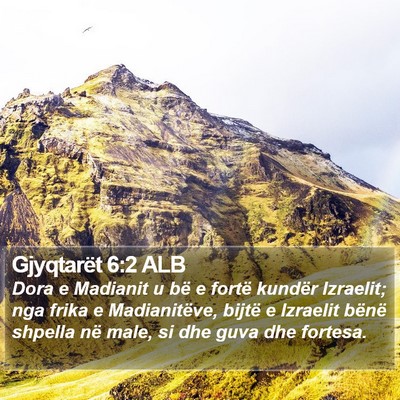 Gjyqtarët 6:2 ALB Bible Verse Image