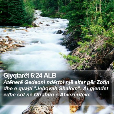 Gjyqtarët 6:24 ALB Bible Verse Image