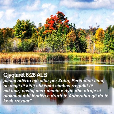 Gjyqtarët 6:26 ALB Bible Verse Image