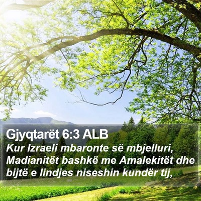 Gjyqtarët 6:3 ALB Bible Verse Image
