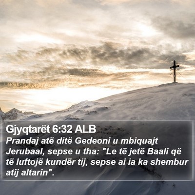 Gjyqtarët 6:32 ALB Bible Verse Image