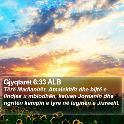 Gjyqtarët 6:33 ALB Bible Verse Image