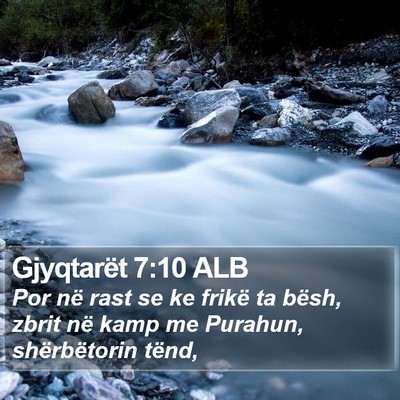 Gjyqtarët 7:10 ALB Bible Verse Image