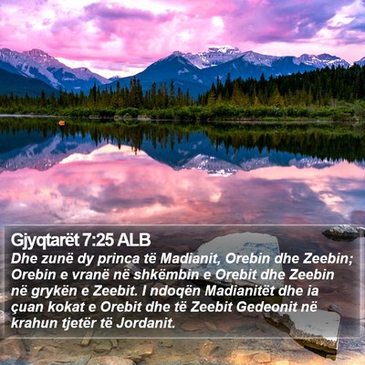 Gjyqtarët 7:25 ALB Bible Verse Image