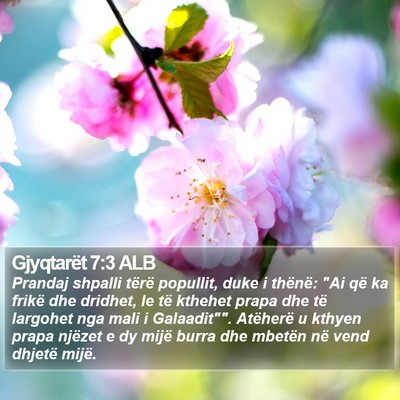 Gjyqtarët 7:3 ALB Bible Verse Image