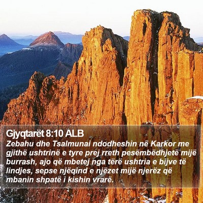 Gjyqtarët 8:10 ALB Bible Verse Image