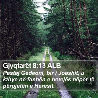 Gjyqtarët 8:13 ALB Bible Verse Image