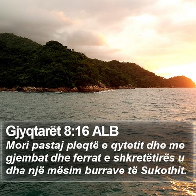 Gjyqtarët 8:16 ALB Bible Verse Image