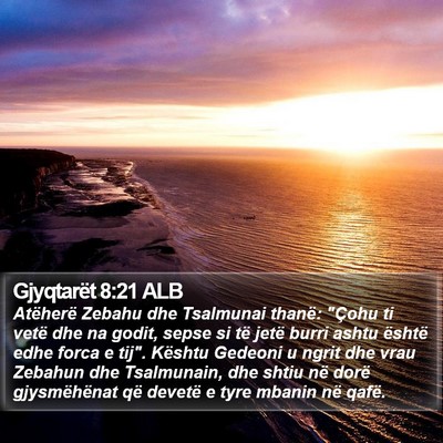 Gjyqtarët 8:21 ALB Bible Verse Image