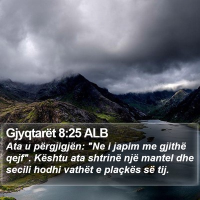 Gjyqtarët 8:25 ALB Bible Verse Image
