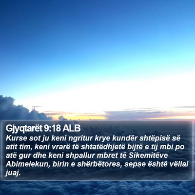Gjyqtarët 9:18 ALB Bible Verse Image