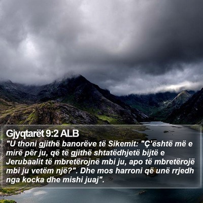 Gjyqtarët 9:2 ALB Bible Verse Image