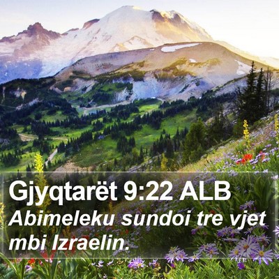 Gjyqtarët 9:22 ALB Bible Verse Image