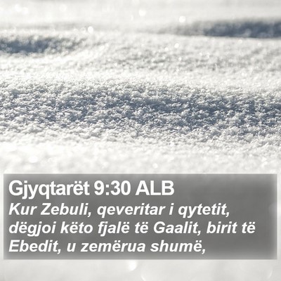Gjyqtarët 9:30 ALB Bible Verse Image