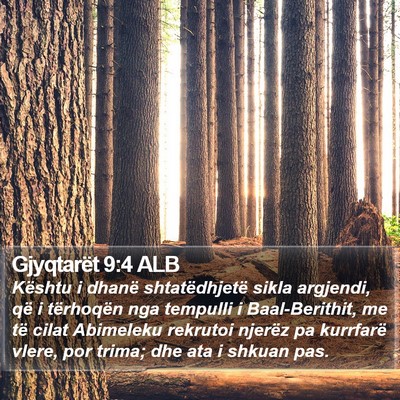 Gjyqtarët 9:4 ALB Bible Verse Image