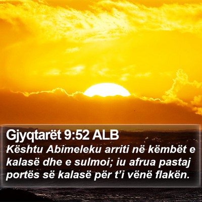 Gjyqtarët 9:52 ALB Bible Verse Image
