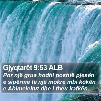 Gjyqtarët 9:53 ALB Bible Verse Image