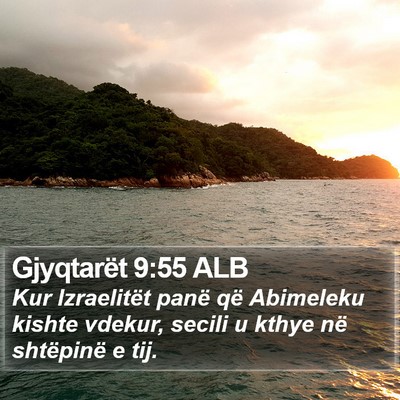 Gjyqtarët 9:55 ALB Bible Verse Image
