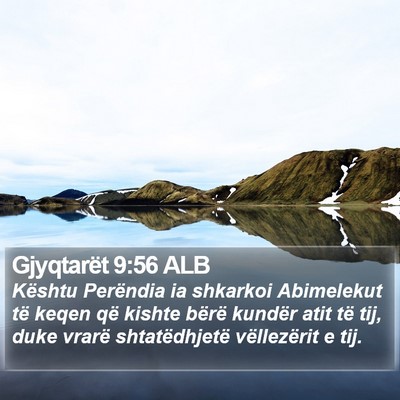Gjyqtarët 9:56 ALB Bible Verse Image