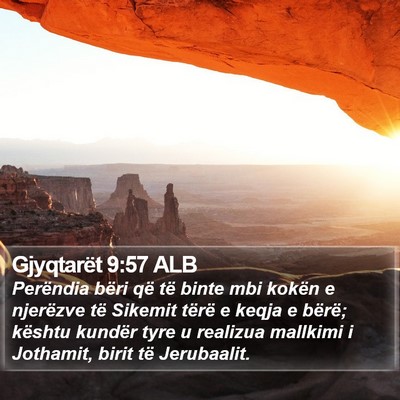 Gjyqtarët 9:57 ALB Bible Verse Image
