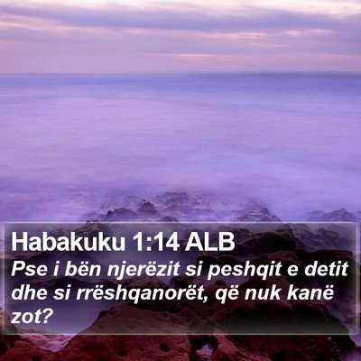 Habakuku 1:14 ALB Bible Verse Image