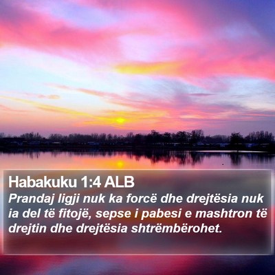 Habakuku 1:4 ALB Bible Verse Image