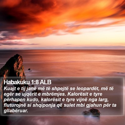 Habakuku 1:8 ALB Bible Verse Image